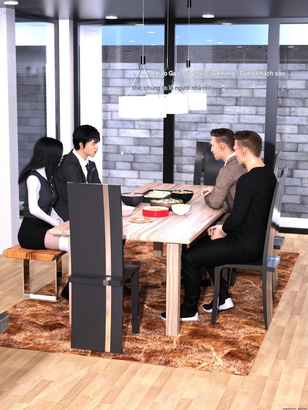 Chăm Sóc Vợ Và Con Gái Thằng Bạn - Chương 8 - 1