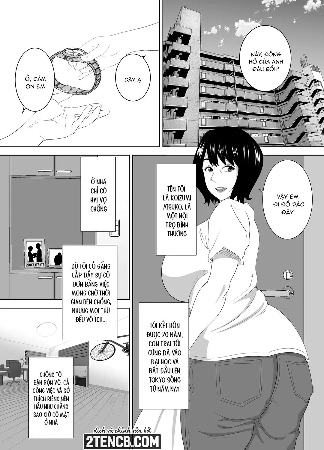 Wakai Kanrinin ni Otosareta Muchimuchi Hitozuma... - Chap 1 - 4