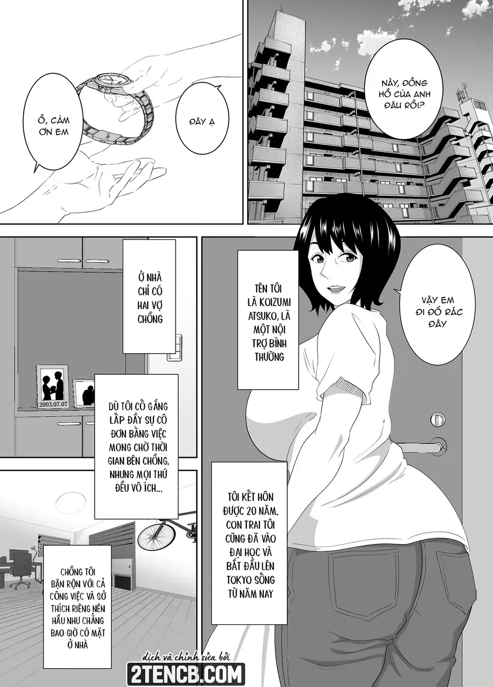 Wakai Kanrinin ni Otosareta Muchimuchi Hitozuma... - Chap 1 - 4