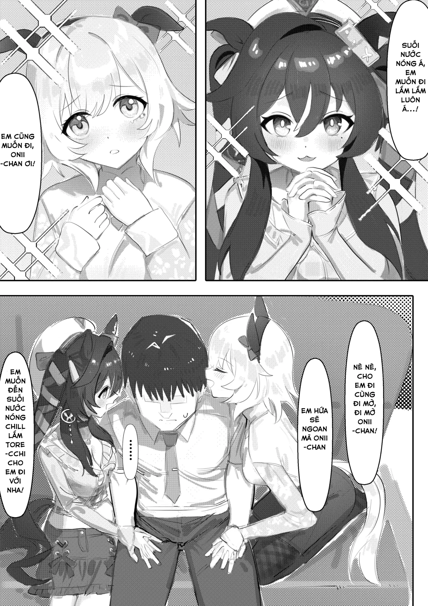 Em gái và em gái và suối nước nóng - Chap 1 - 6