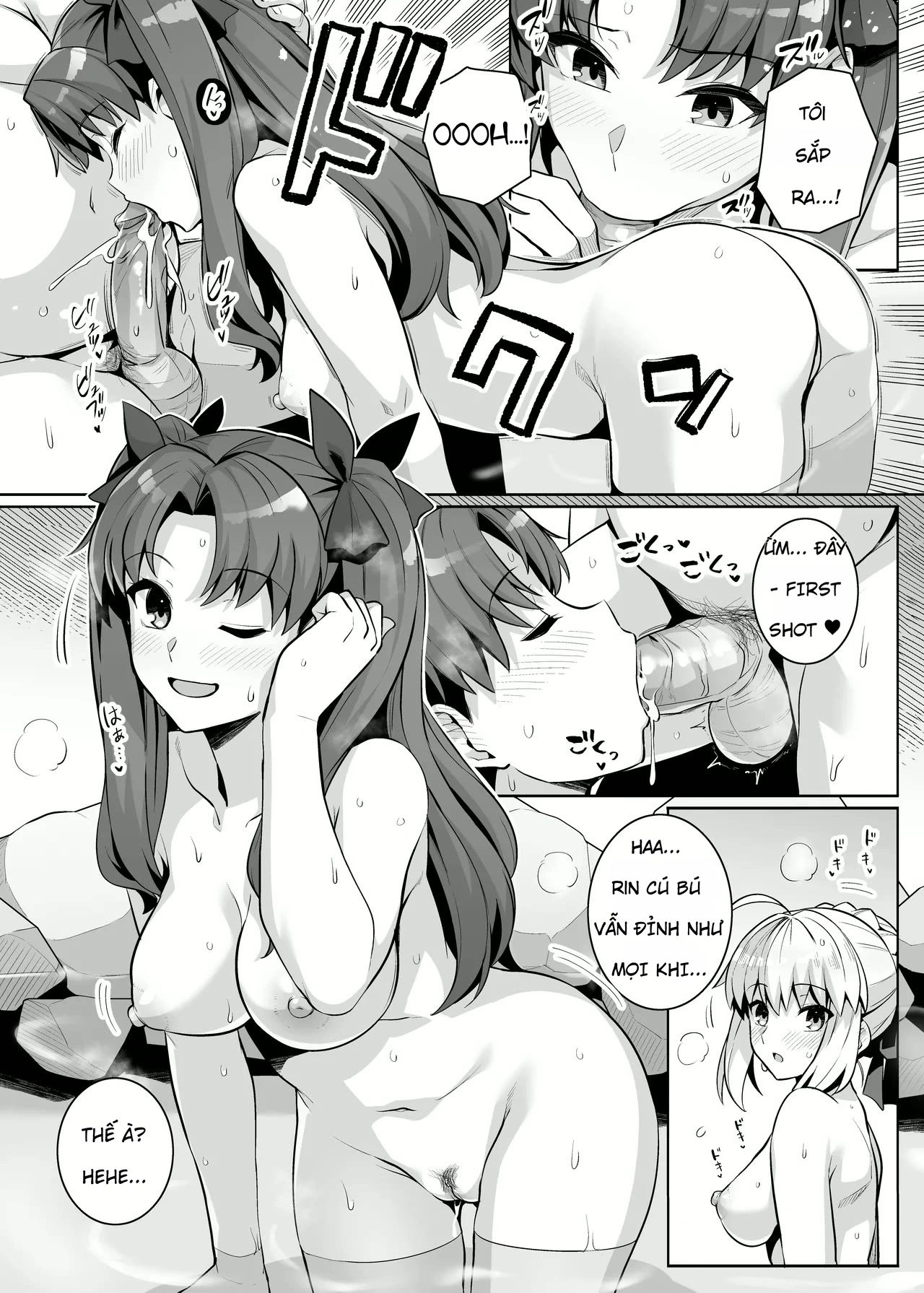 Saber chan và Rin-chan gạ địt ở suối nước nóng - Chap 1 - 15