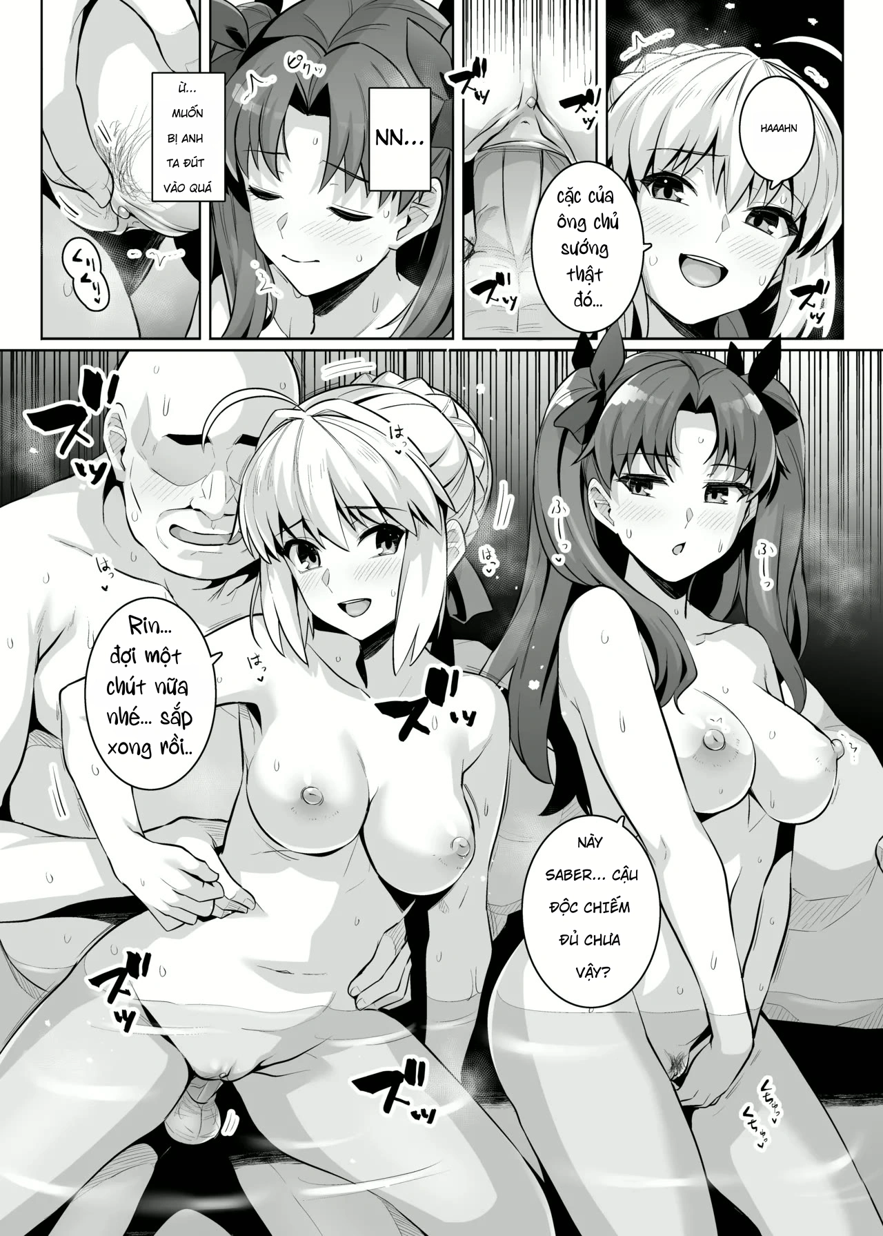 Saber chan và Rin-chan gạ địt ở suối nước nóng - Chap 1 - 20