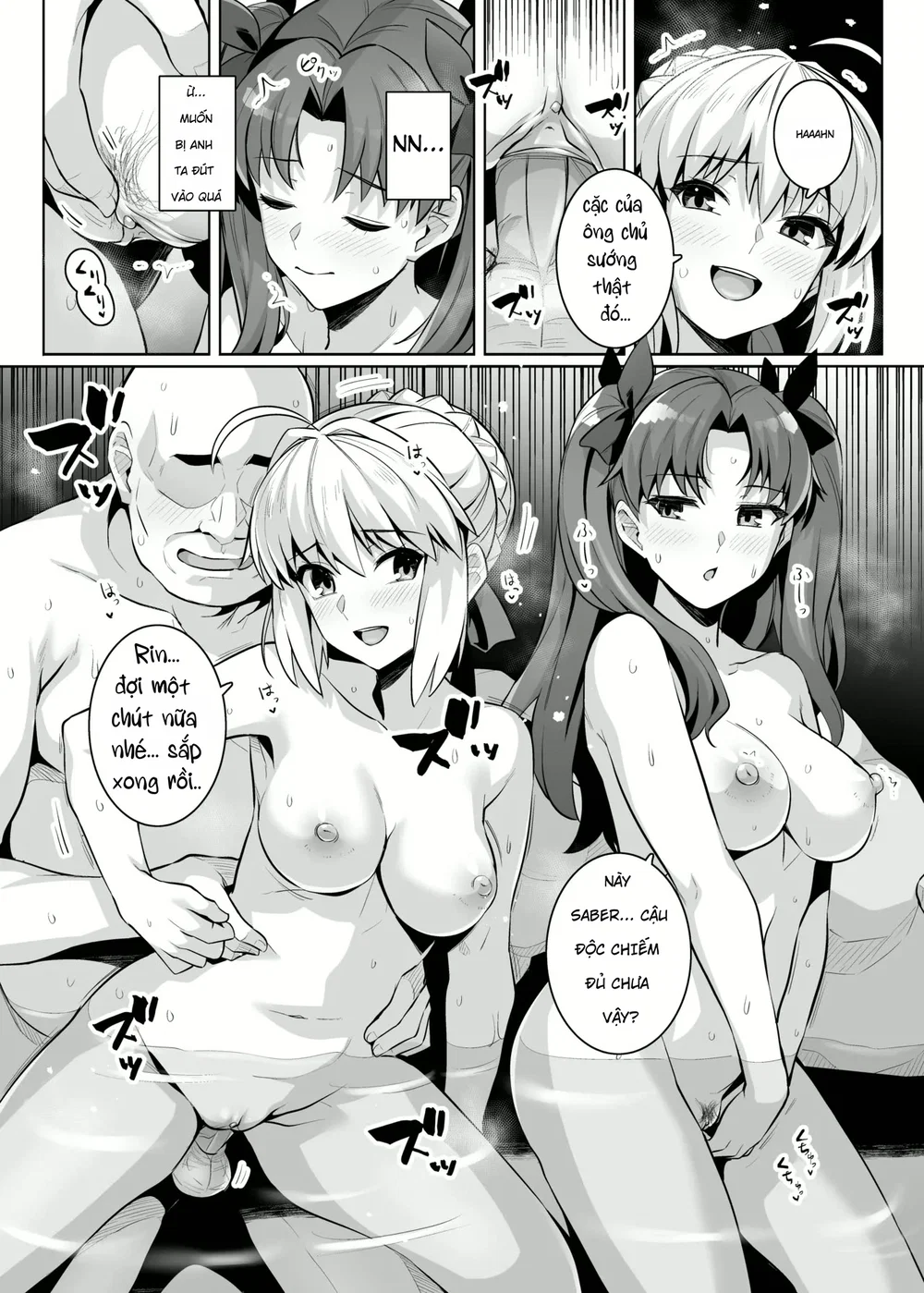 Saber chan và Rin-chan gạ địt ở suối nước nóng - Chap 1 - 20