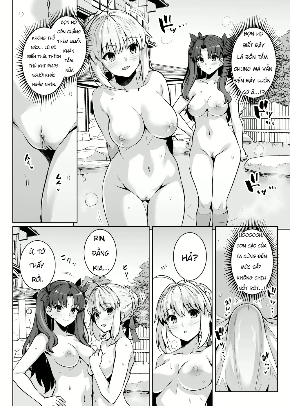 Saber chan và Rin-chan gạ địt ở suối nước nóng - Chap 1 - 9