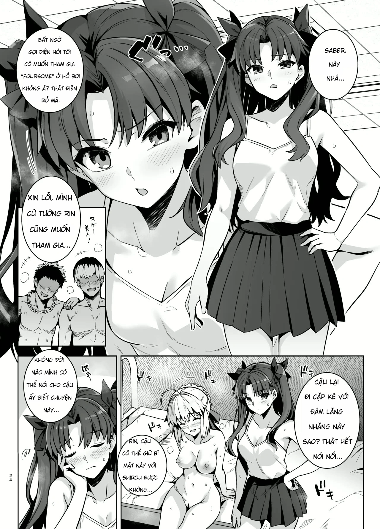 Saber-san Yarimoku Nanpamachi Pool Hen + Omake ... - Chap 1 - 27