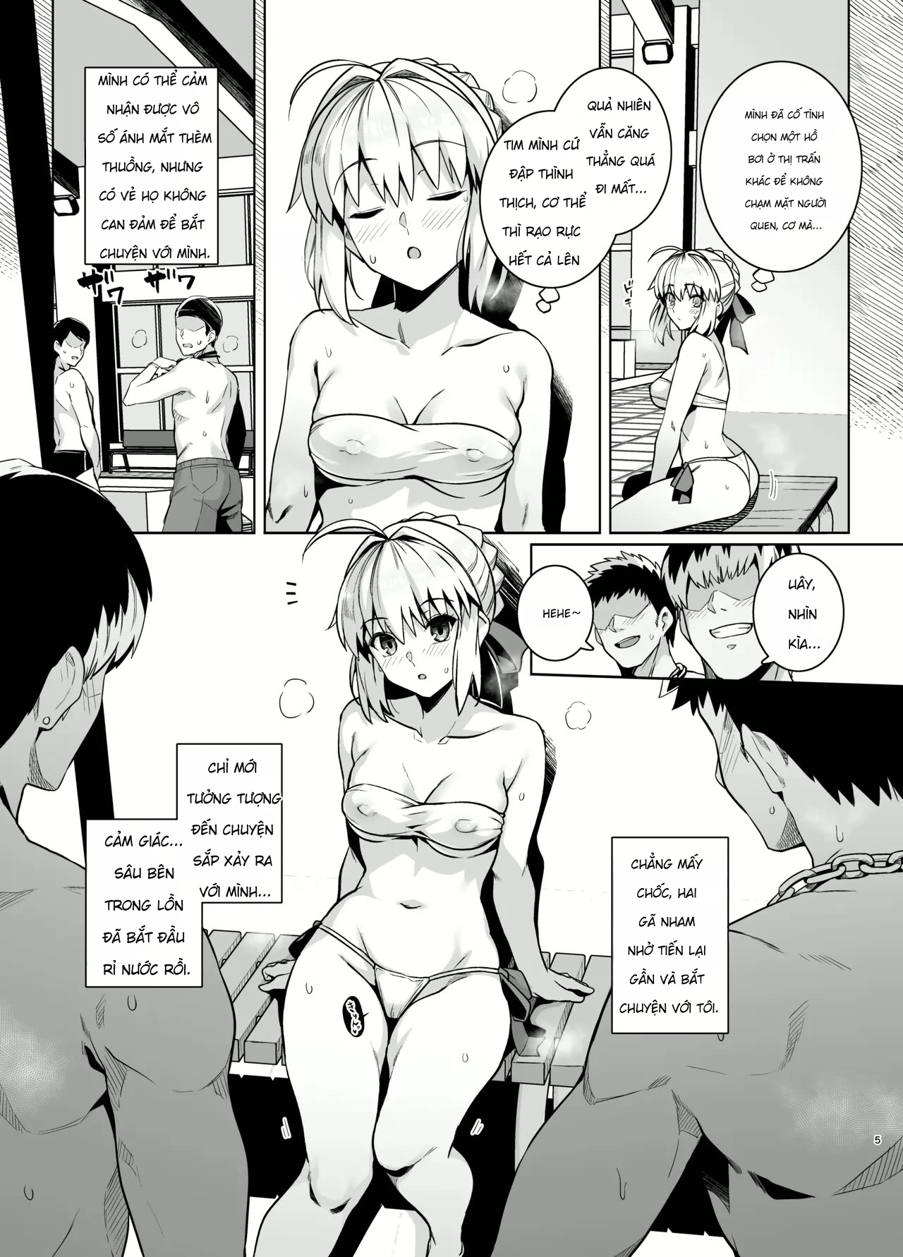 Saber-san Yarimoku Nanpamachi Pool Hen + Omake ... - Chap 1 - 8