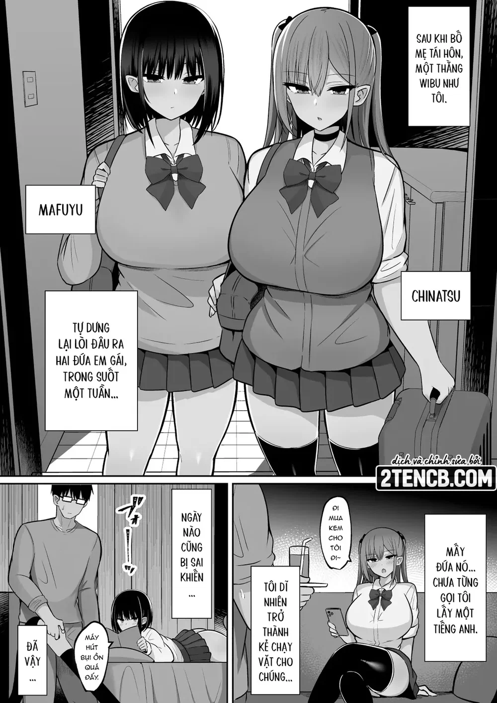 Cho hai em gái kế mượn cu - Chap 1 - 2