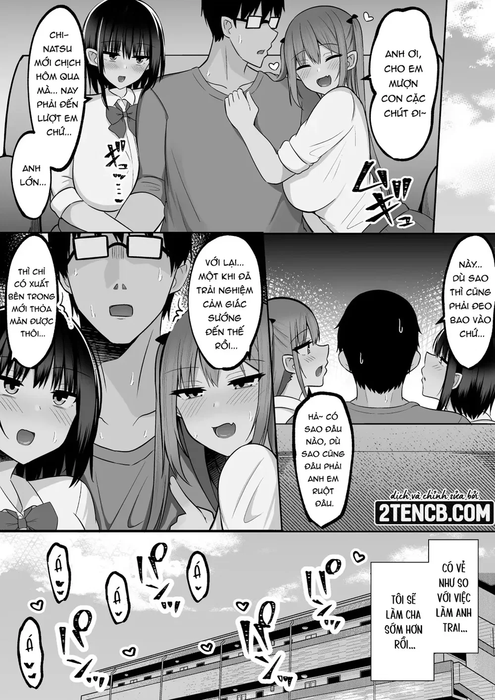 Cho hai em gái kế mượn cu - Chap 1 - 56