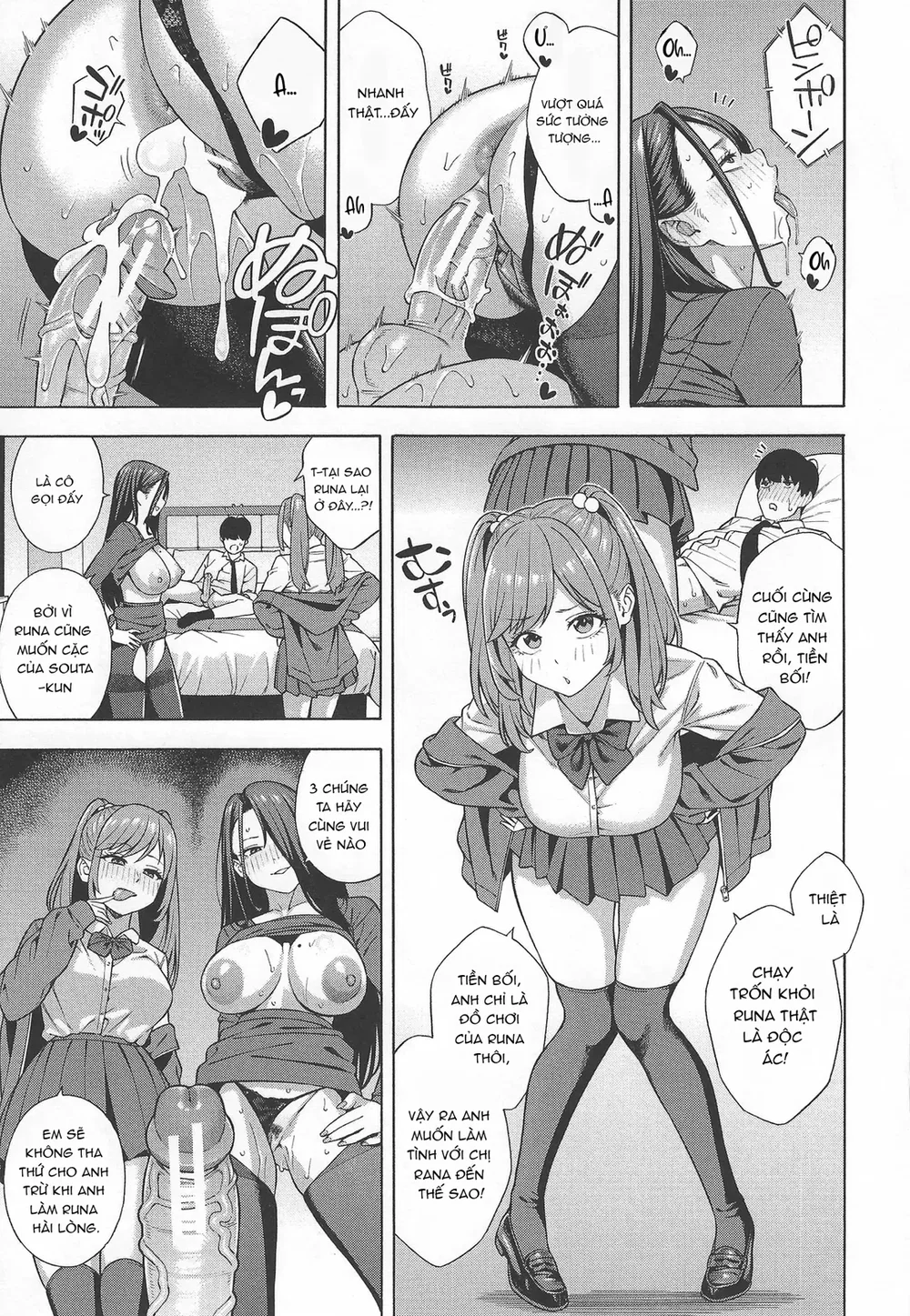 Lập dàn harem với ba chị em gyaru đanh đá - Chap 3 - 35