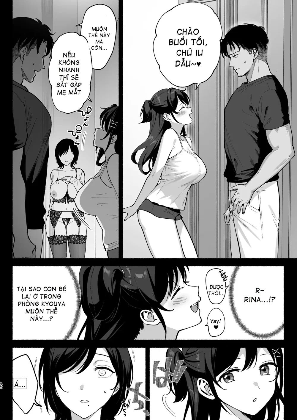 Full series Mesu no Ie I --> III ~Oyako wa Mida... - Chương 0 - Mesunoyado ~Tsuma wa Midare Kegasareru ( Gặp em chồng ở suối nước nóng ) - 41