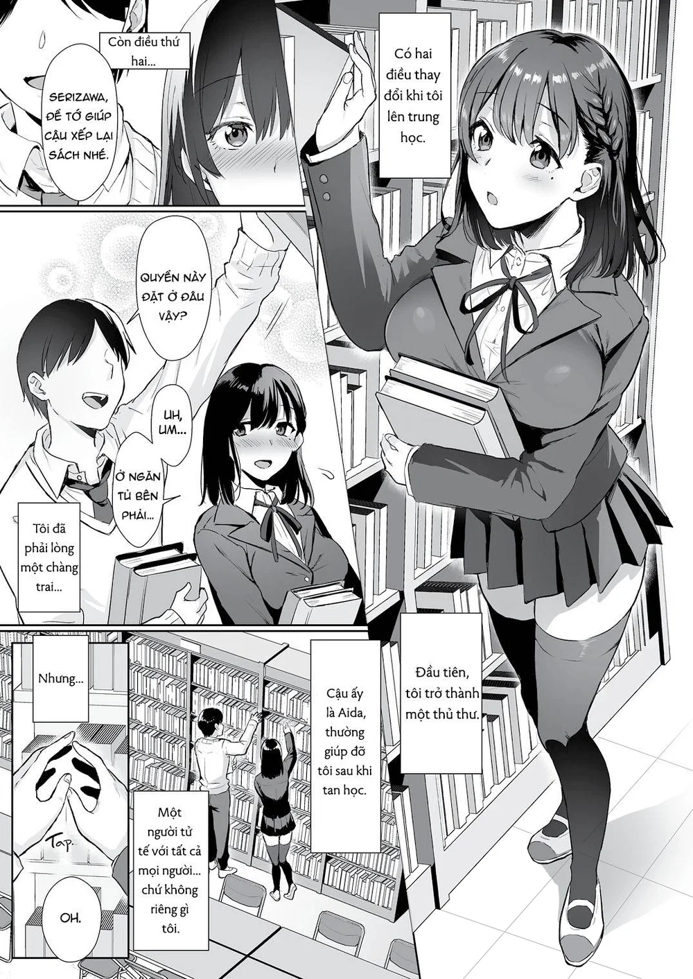 Full series Toshoshitsu no Kanojo ( uncen ) - Chap gộp tổng hợp lại ( Cho anh em nào không thích lướt từng chap ) - 5
