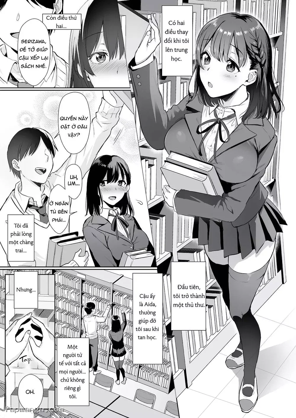 Toshoshitsu no Kanojo - Chap gộp tổng hợp lại ( Cho anh em nào không thích lướt từng chap ) - 5