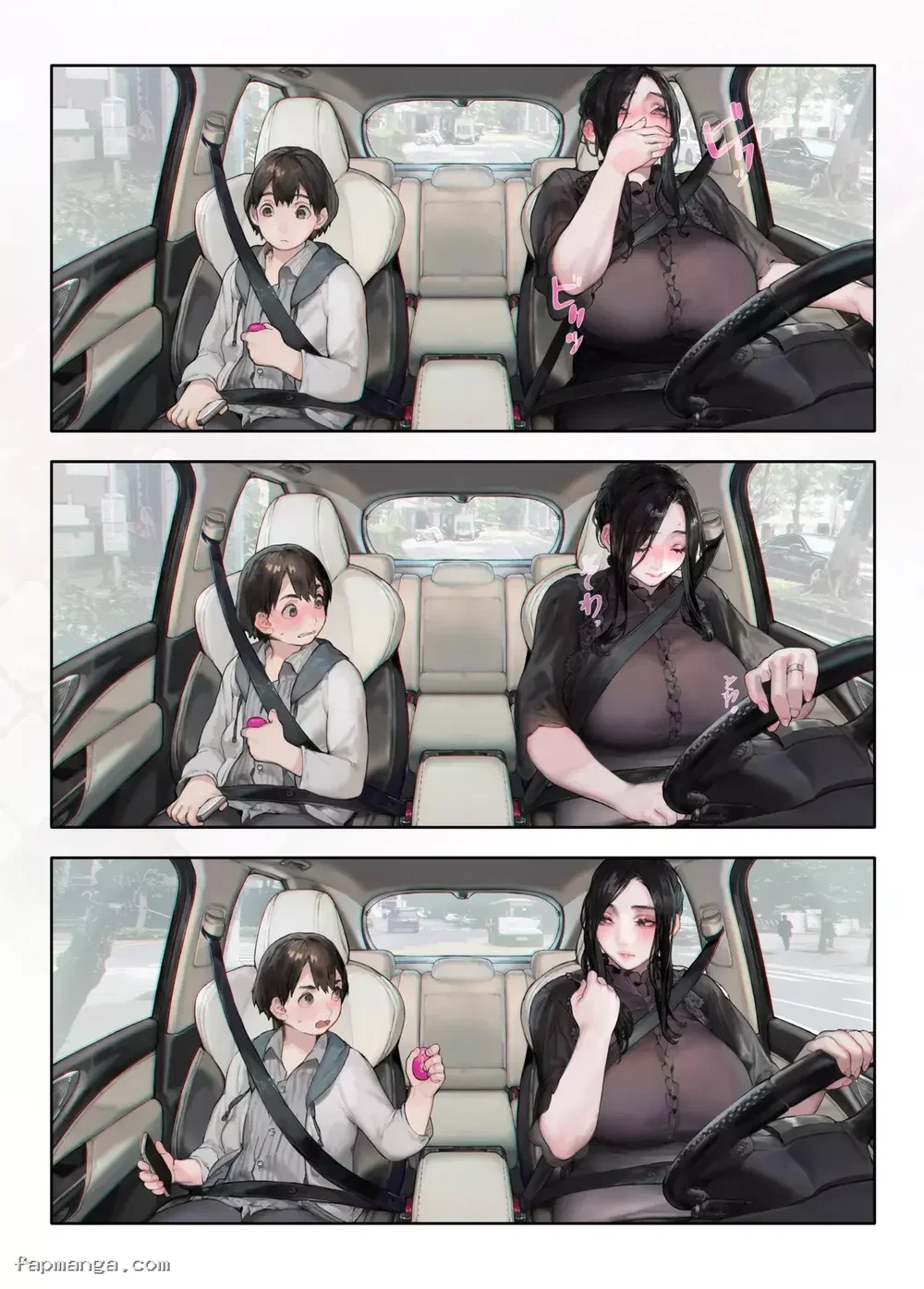 Cô vợ hàng xóm, ngay cả khi lái xe cũng không bỏ bê việc tập cơ sàn chậu - Oneshot - 7