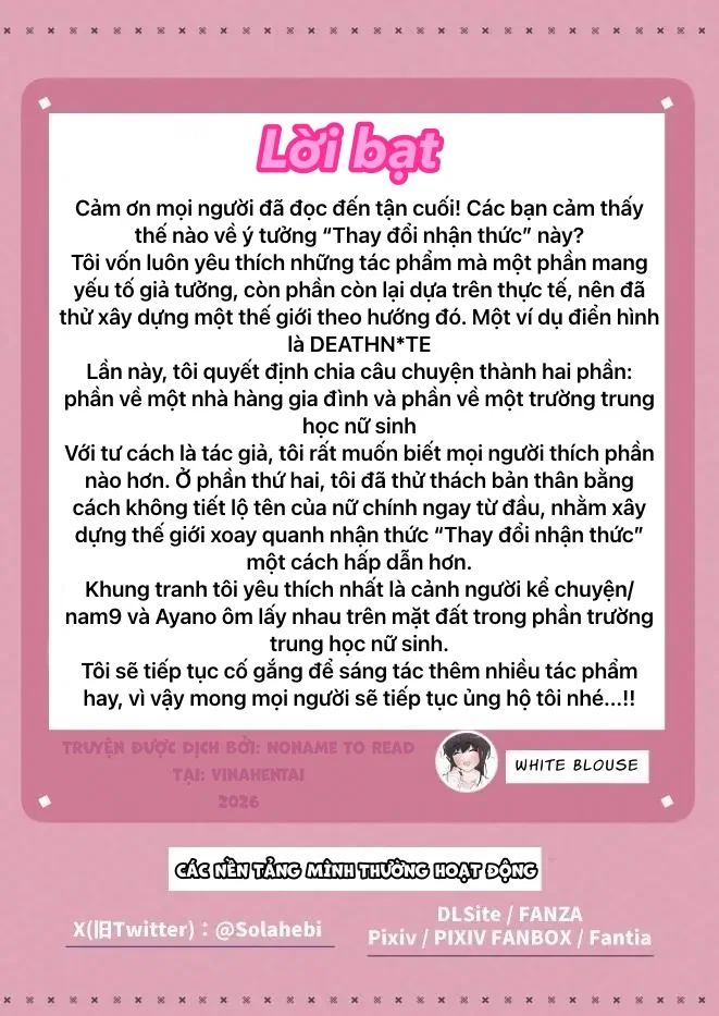 Trải Nghiệm Năng Lực Thay Đổi Nhận Thức - Chap 2: Trường Trung Học Cho Nữ - 18 Trải Nghiệm Năng Lực Thay Đổi Nhận Thức - Chap 2: Trường Trung Học Cho Nữ - 18